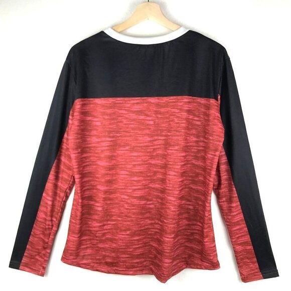 The North Face Burnt Orange & Black Long Sleeve Logo Top Size 3XL - Picture 2 of 10